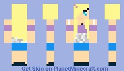 Hot Blonde Chick Minecraft Skin
