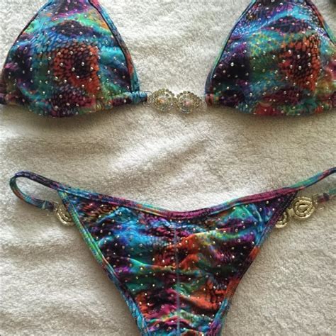 Suitsyouswimwear Swim Competition Bikini W Swarovski Jewels All
