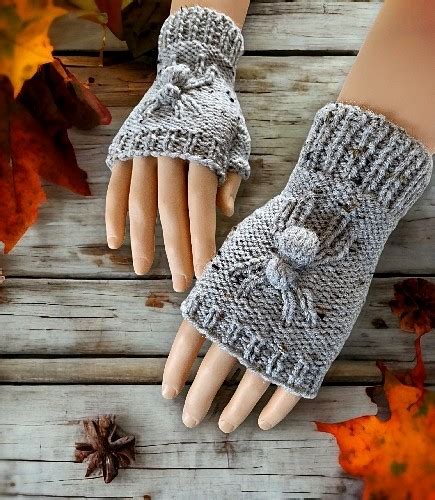 Knit A Pair Of Spider Fingerless Gloves Now With Videos