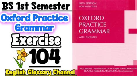 Oxford Practice Grammar Unit Exercise Language In Use Eng