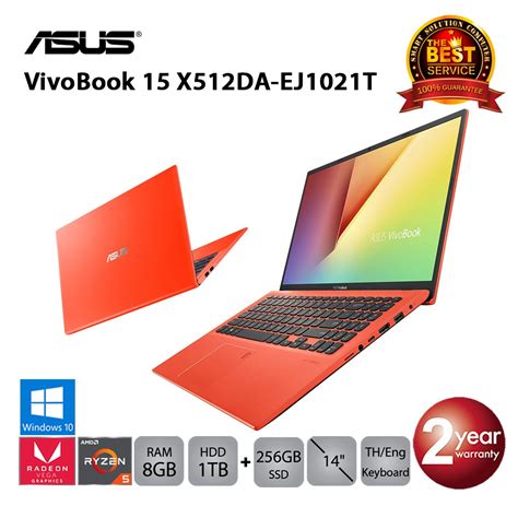 โค้ด Social1605 ลด 20 Asus Vivobook 15 X512da Ej1021t Ryzen5 3500u8gb1tb256gbssdrxvega8