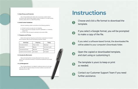 Email Marketing Policy Template in PDF, Word, Google Docs - Download ...