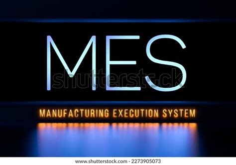 Mes Manufacturing Execution System Text Concept Stock Illustration ...