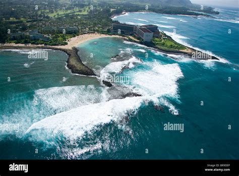 Aerial View Of Turtle Bay Resort Hawaii Stock Photo Alamy