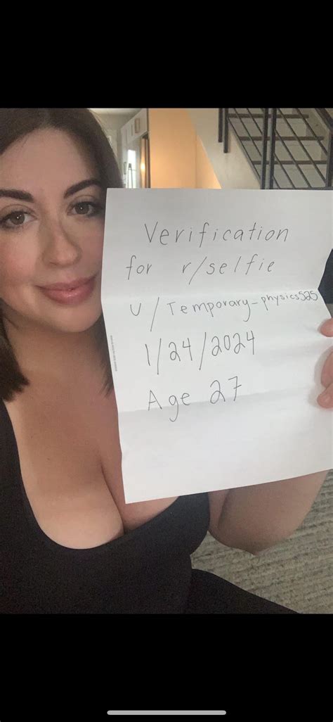 27f New To Reddit Verification Photo R Selfie