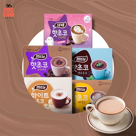 Sticks Dongsuh Mitte Hot Chocolate Drink Flavors Original Mild White Choco Mint