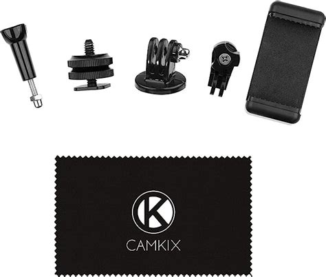 Amazon Camkix Hot Shoe Mount Adapter Kit Compatible With Phone Action Cam To The Flash