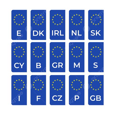 vehicle registration plates   european union vehicles