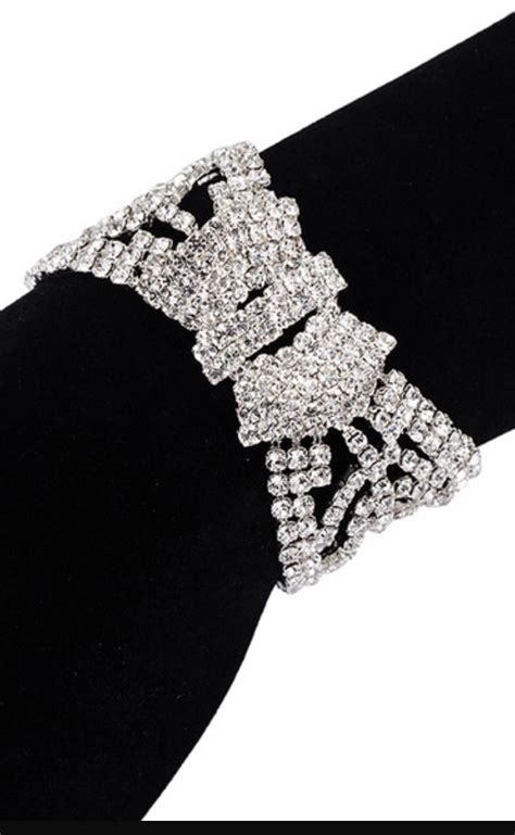B78 Crystal Bracelet Rhinestone Jewelry For Bodybuilding Competition Bikini Competition And
