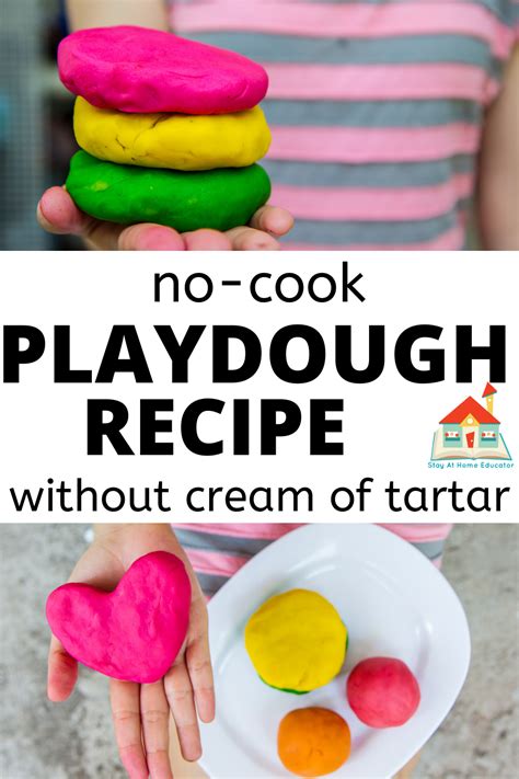 Homemade Cooked Playdough Recipe Without Cream Of Tartar Bryont Blog