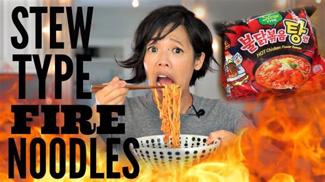 Stew Type Fire Noodle Challenge Samyang Spicy Chicken Ramen Youtube