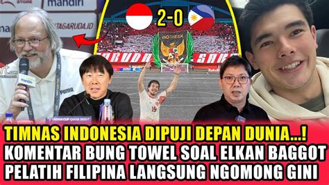 Merasa Kagum Pelatih Filipina Puji Timnas Indonesia Depan Dunia