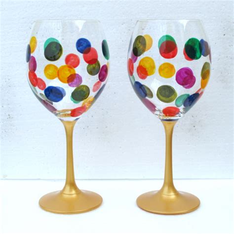 Ideas For Creative Painting Of Wine Glassese Paint With Me Come Paint With Me Glitter