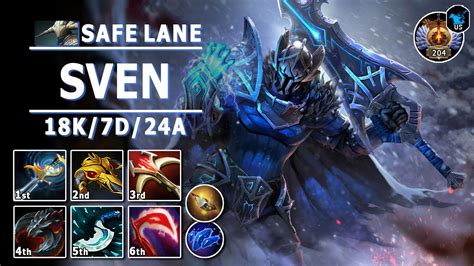 Sven Safe Lane Carry 7 32b Pos 1 Sven Play Dota 2 Immortal