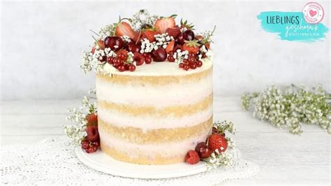 Semi Naked Cake Mit Erdbeeren Das Rezept Findet Ihr Auf Meinem Bolg Lieblingsgeschmack De