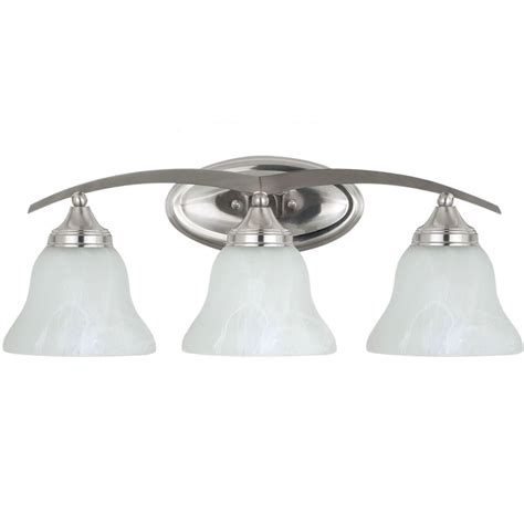 Sea Gull Lighting 3 Light Brushed Nickel Fluorescent Bathroom Vanity The Home Depot Canada