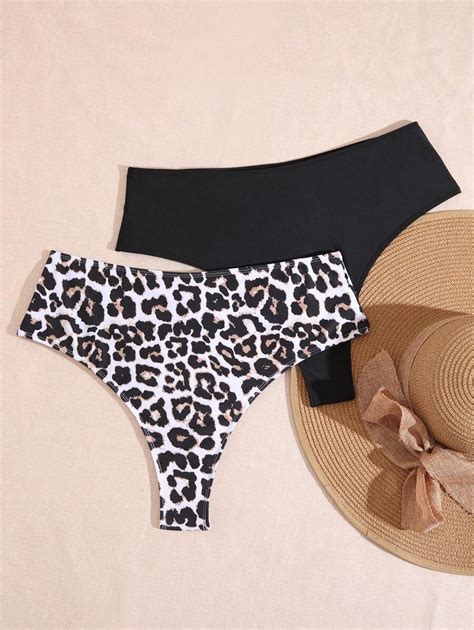 Shein Swim Curve Bas De Bikini Sexy Avec Fronces Pour Femmes En Grandes Tailles T Mode