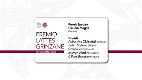 Premio Lattes Grinzane 2022 I Finalisti E Il Premio Speciale