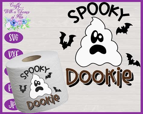 Halloween Toilet Paper Png Spooky Dookie Svg Ghost Poop Etsy Uk