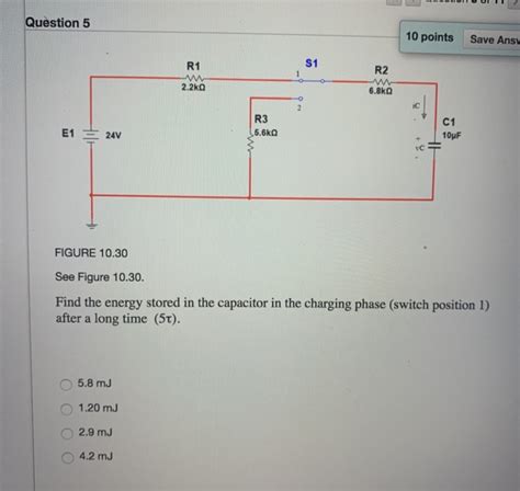 Solved Question 5 10 Points Save Ansy R2 NA 2 2kQ W 6 8ko R3 Chegg