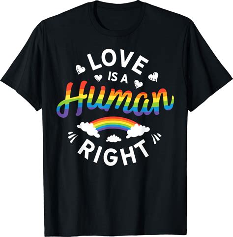 Love Is A Human Right Gay Pride Lgbtq Lgbt Awareness Month T Shirt Walmart