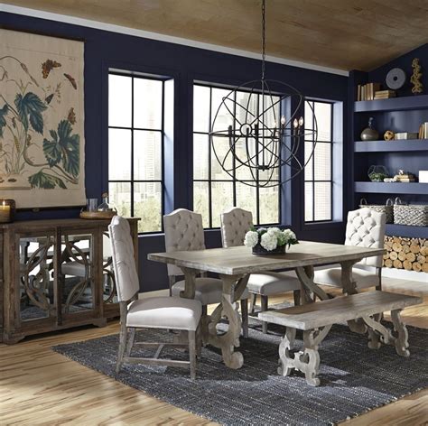 French Farmhouse Grey Dining Table 78 Zin Home