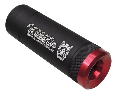 Silenciador Supressor Sea Airsoft Parts X Mm Liso Parcelamento