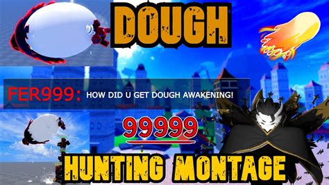 Best Awakened Dough Bounty Hunting Montage Blox Fruits Update 17 Youtube