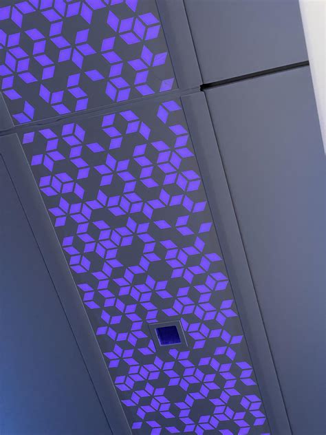 Ceiling of my recent flight looked like a bunch of GameCube intro