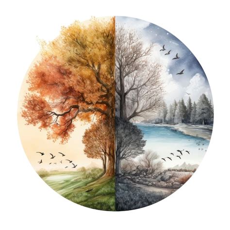 Premium Ai Image Four Season Background