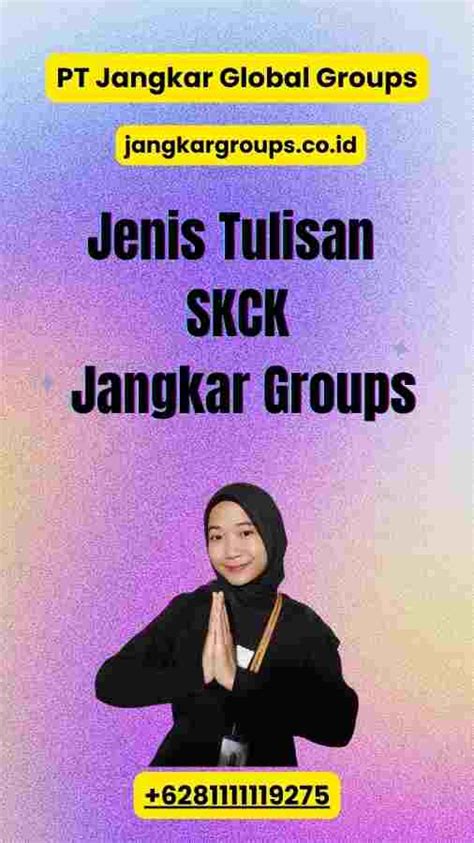 Jenis Tulisan Skck Jangkar Global Groups