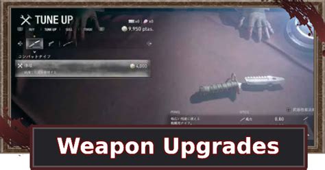 Re4 Remake Upgrade Guide