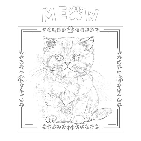 Striped Cat Coloring Pages [2025]