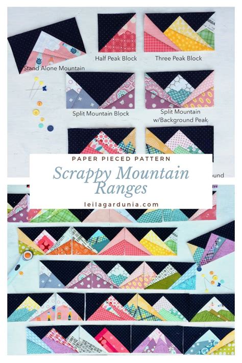 Complete Scrappy Mt Range Bundle PDF Leila Gardunia Quilt Patterns