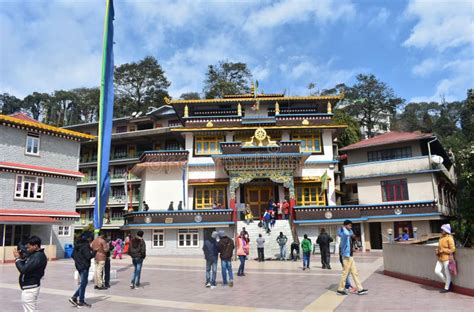 The Buddhist Monastery in Sikkim Editorial Stock Image - Image of ...