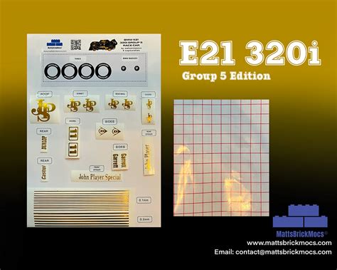 Sticker And Vinyl Set For Bmw E21 320i Jps Design Mattsbrickmocs