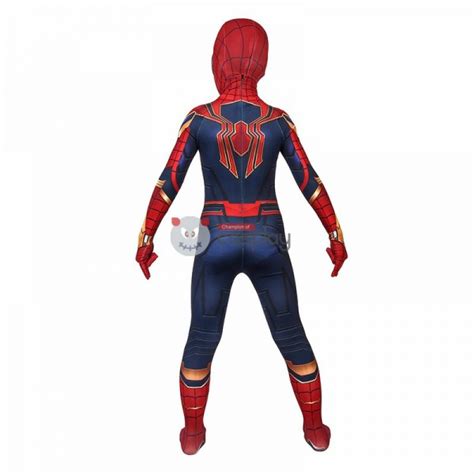 Kids Iron Spiderman Costume Avengers Endgame Spider-Man Peter Parker ...