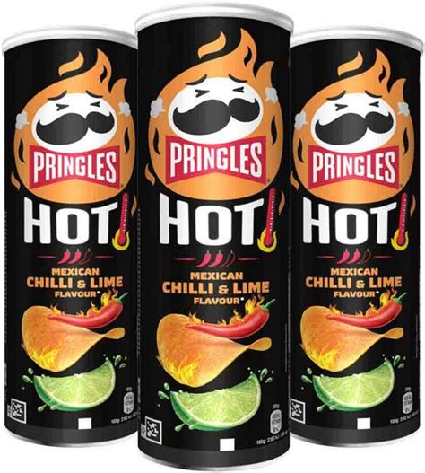 X Pringles Hot Mexican Chilli Lime Gr Bol