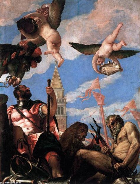 Reproducciones De Bellas Artes Marte Y Neptune 1575 De Paolo Veronese