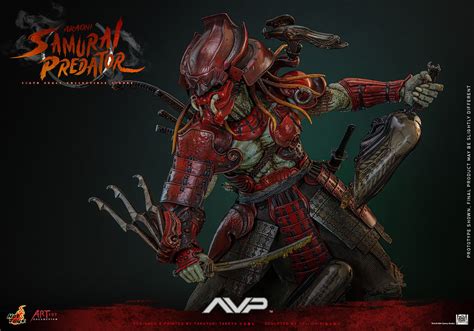Akaoni Samurai Predator Hot Toys AC06 Alien Vs Predator 1 6 Figure