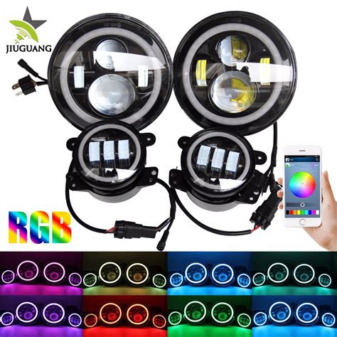 Rgb Changing Colors Inch Front Fog Light Inch Round Led Headlight