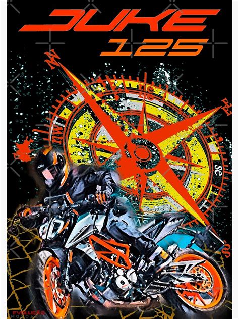 KTM Duke 125 Naked Poster For Sale By Evomotoarte Redbubble