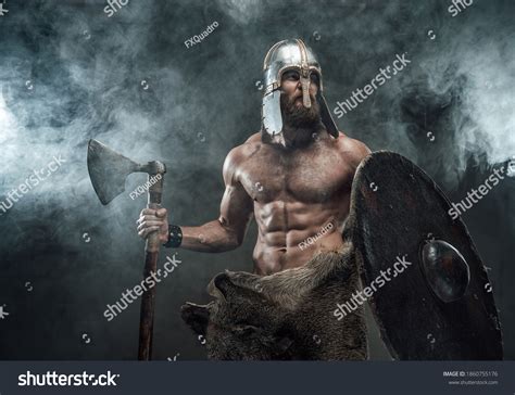Scandinavian Armoured Nord Warrior Naked Torso Stock Photo Shutterstock