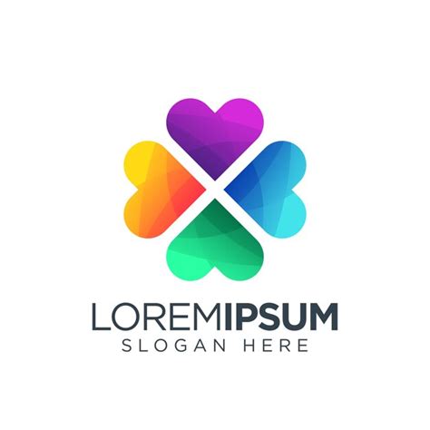 Premium Vector Love Logo Colorful