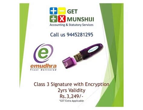 Class-3 Digital Signature Combo With Usb Token in Padappai