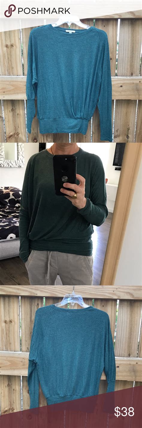 Anthropologie Green Pullover Long Sleeve Top Long Sleeve Tops