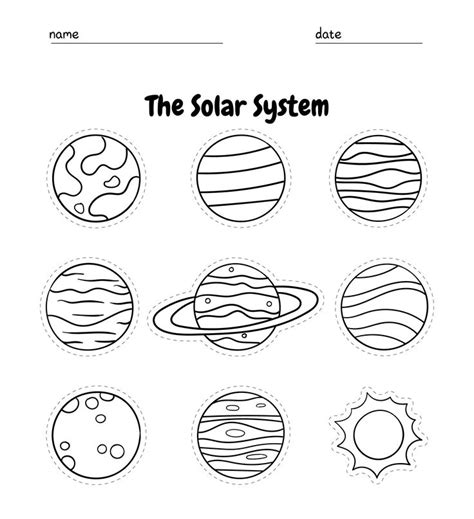 Planet Solar System Coloring Pages Printable | Solar system coloring ...