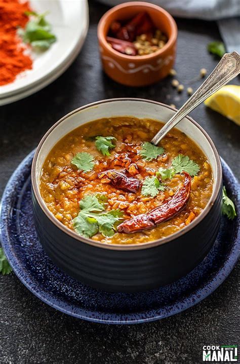 Restaurant Style Dal Tadka Lentils Tempered With Ghee And Spices