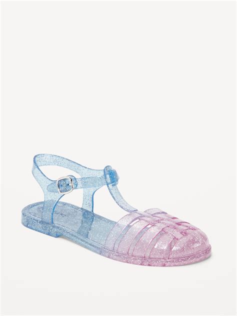 Shiny Jelly Fisherman Sandals For Girls Old Navy