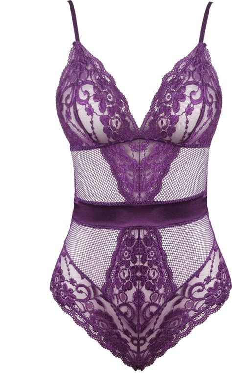 Joyaria Womens See Thru Lace Teddy Lingerie One Piece Bodysuit Shopstyle Shapewear